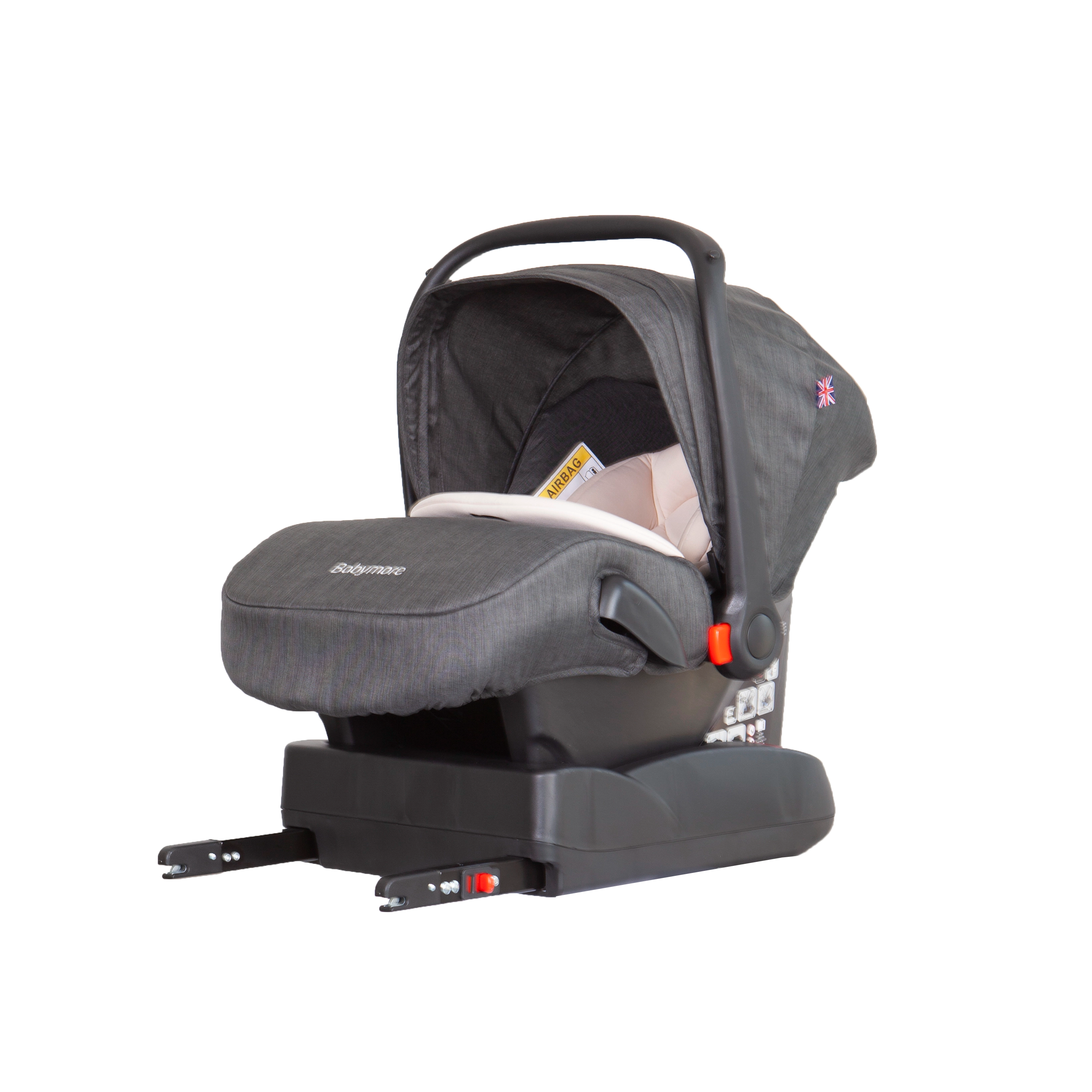 Seggiolino auto portatile per neonati con Isofix con base